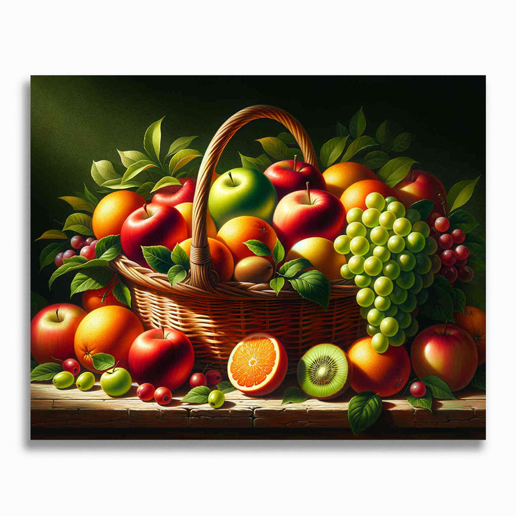 Malen nach Zahlen - Früchtekorb