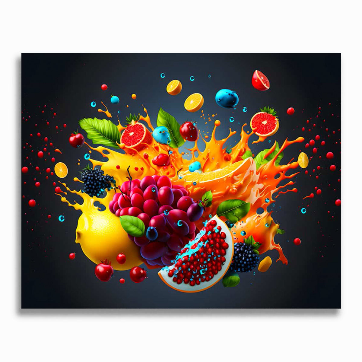 Malen nach Zahlen - Fruchtexplosion Bunt