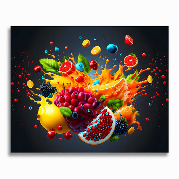 Malen nach Zahlen - Fruchtexplosion Bunt