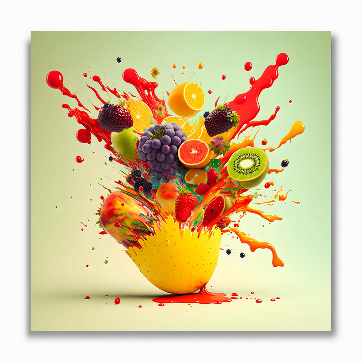 Malen nach Zahlen - Fruchtexplosion Destroy
