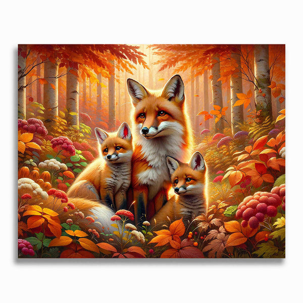 Malen nach Zahlen - Fuchs Mutter