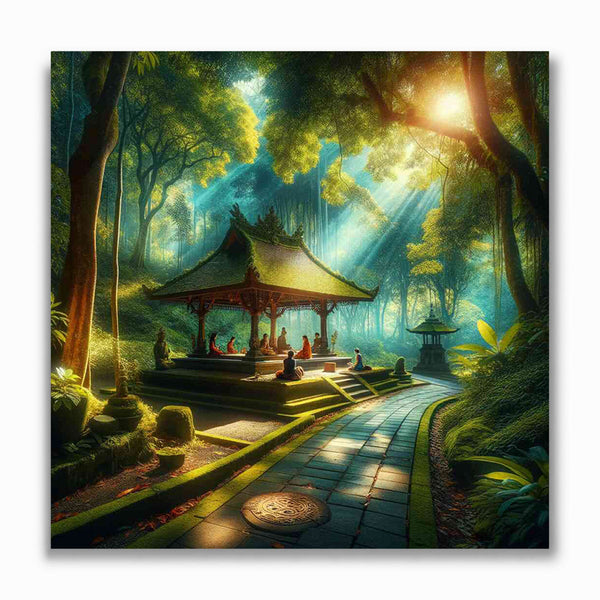 Malen nach Zahlen - Geheimnisvolles Waldsanctum