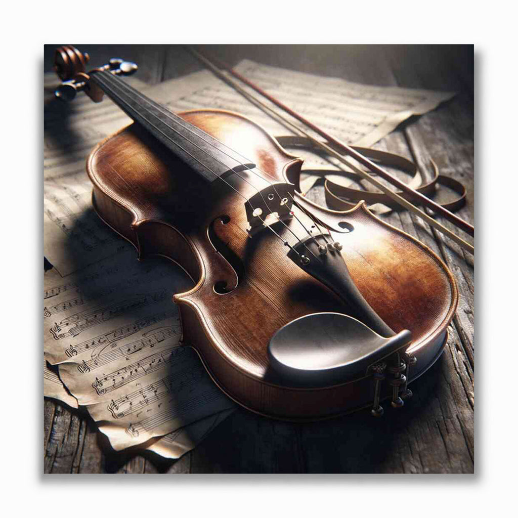 Malen nach Zahlen - Geigenklänge im Morgenlicht