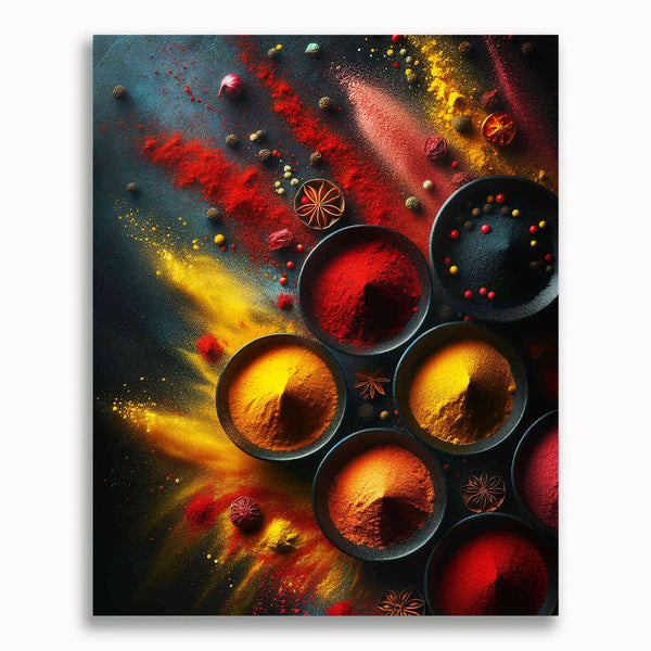 Malen nach Zahlen - Gewürzschalen