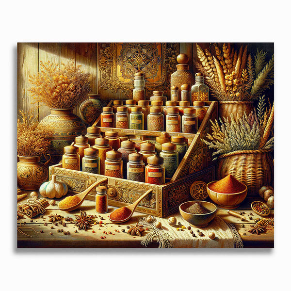 Malen nach Zahlen - Gewürztisch