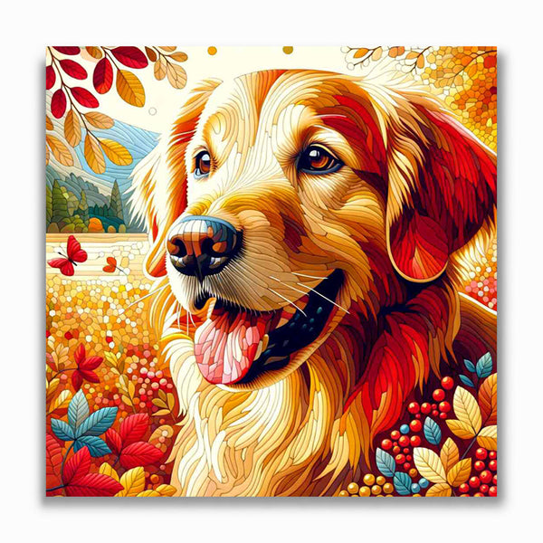 Malen nach Zahlen - Goldenretriver, Portrait