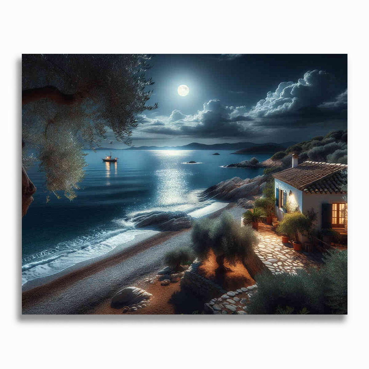 Malen nach Zahlen - Good Night at the Ocean