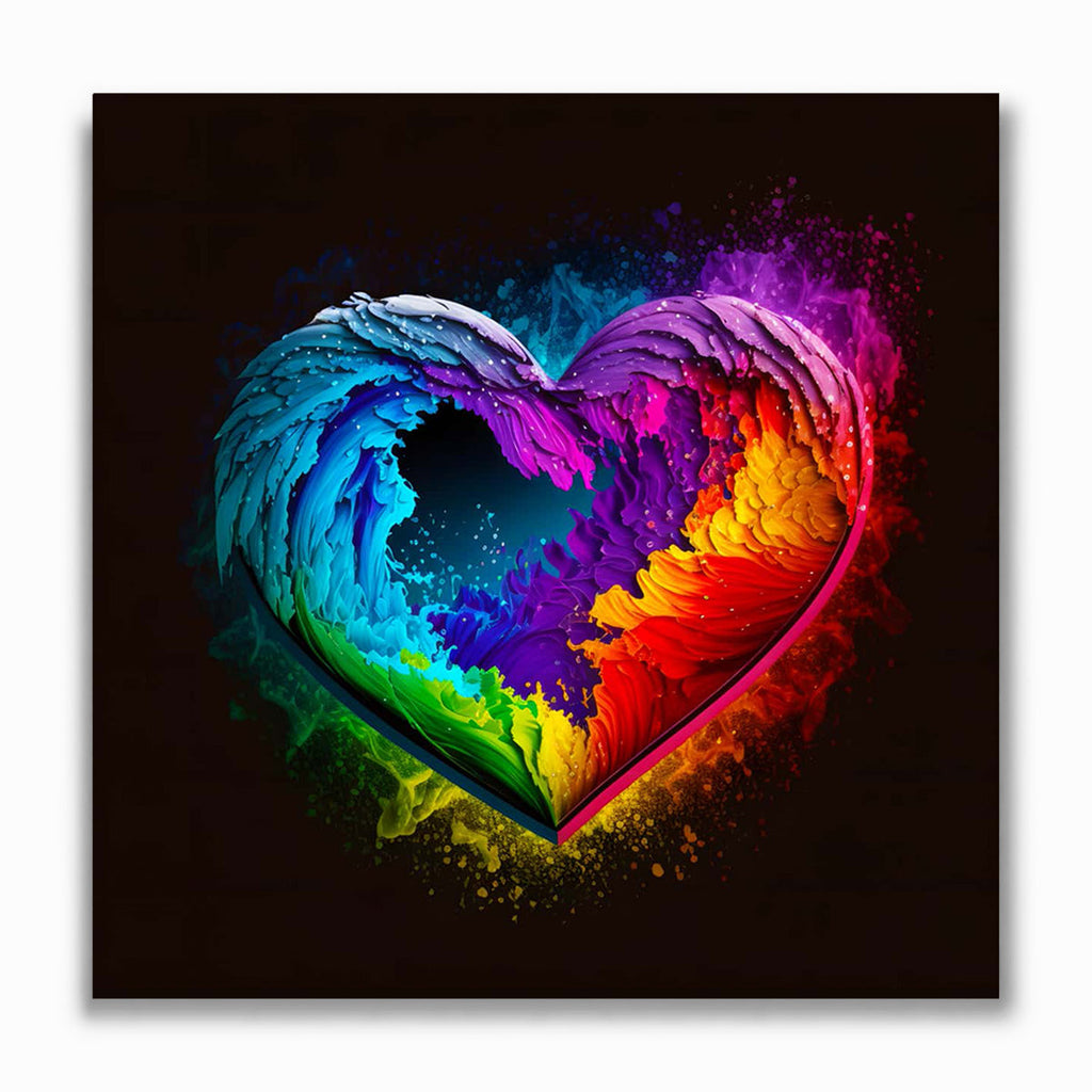 Malen nach Zahlen - Herzfarben