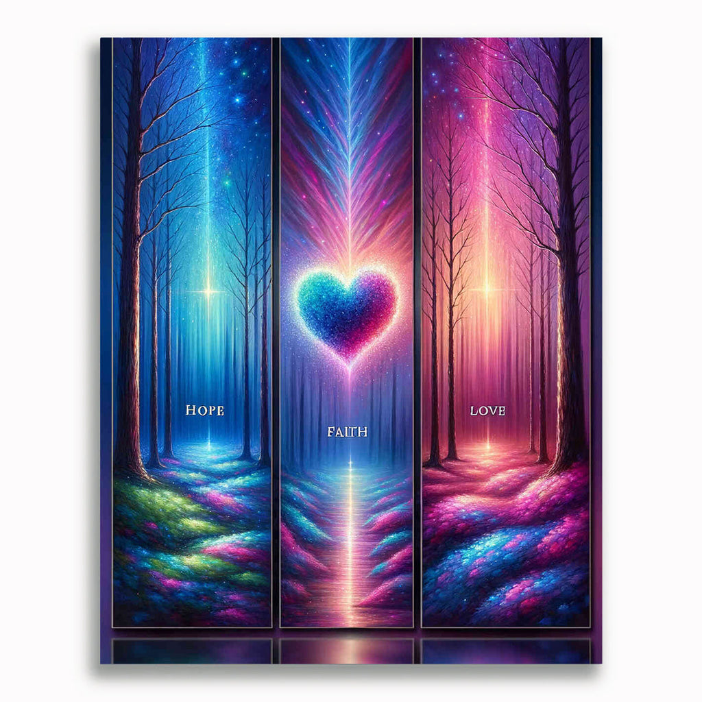 Malen nach Zahlen - Hope, Belive, Love