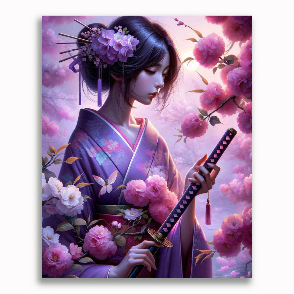 Malen nach Zahlen - Japanische Schönheit