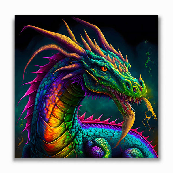 Malen nach Zahlen - Japanischer Drache