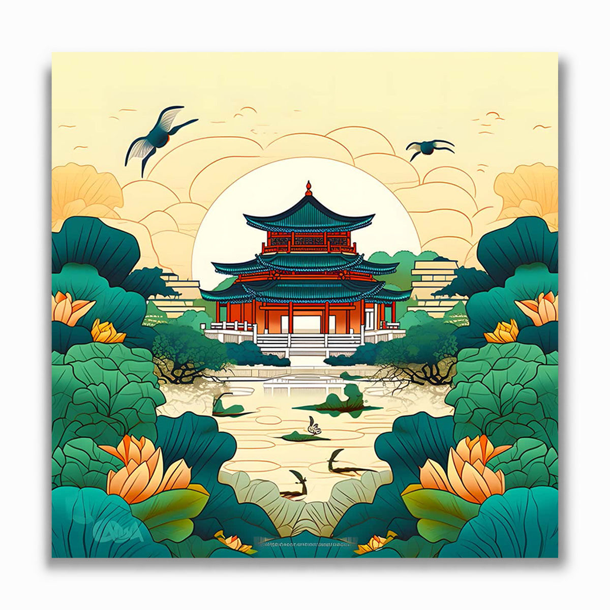 Malen nach Zahlen - Japanischer Stil