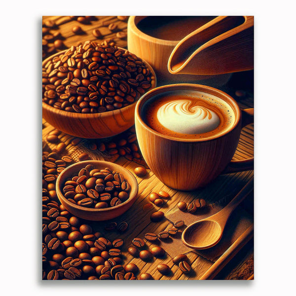 Malen nach Zahlen - Kaffeeliebe