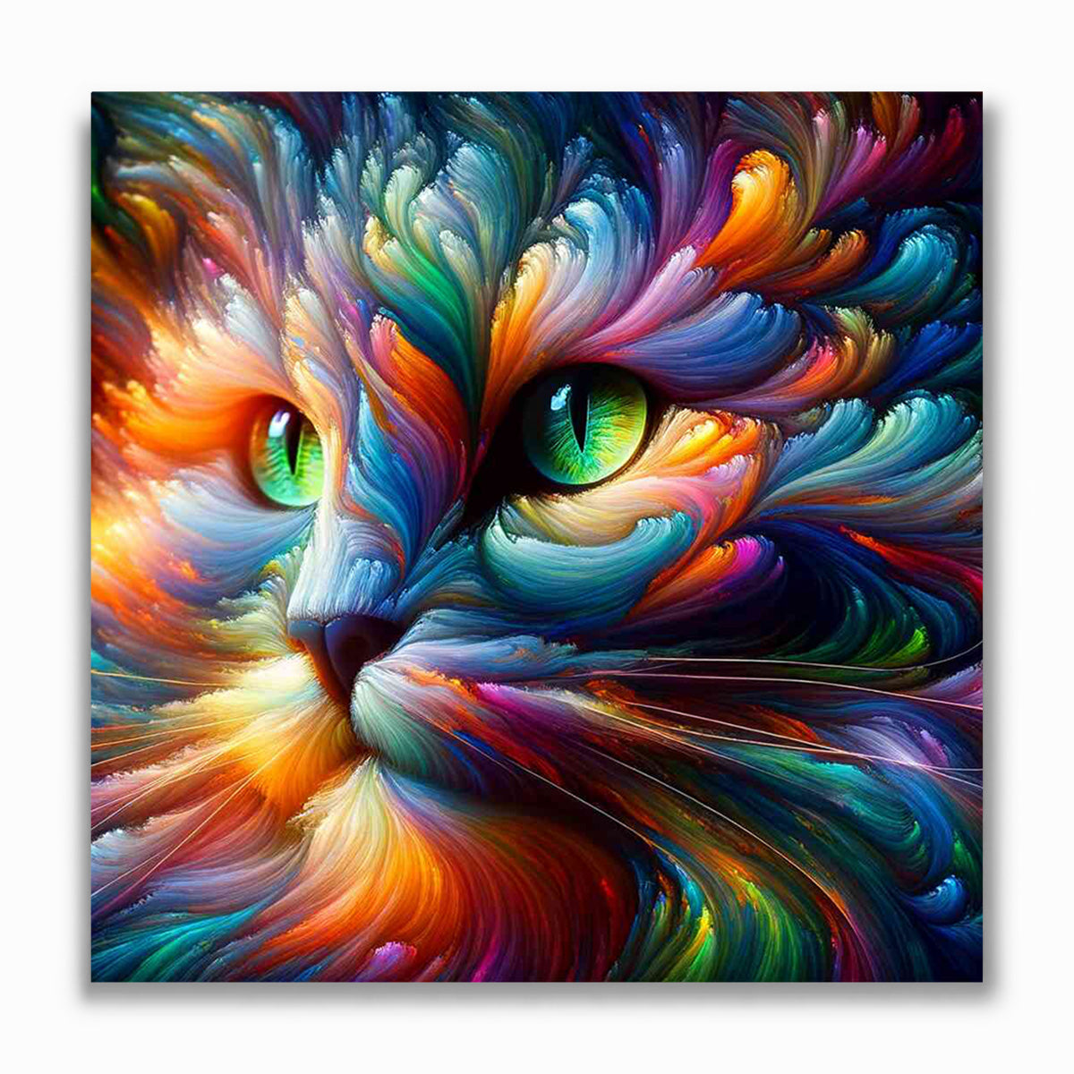 Malen nach Zahlen - Katze Farbenspiel