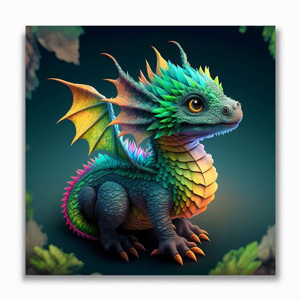 Malen nach Zahlen - Kleiner Drache ganz Groß