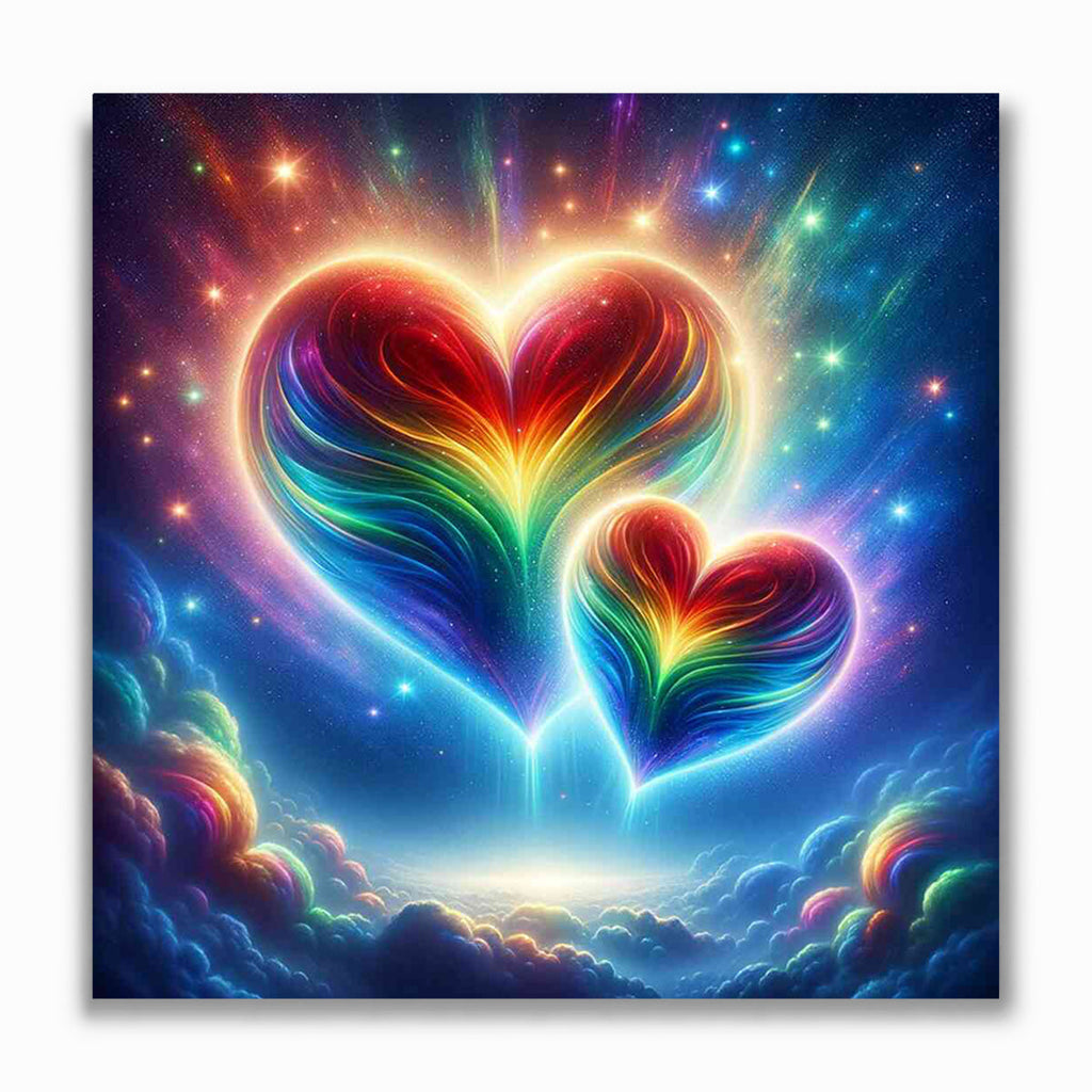 Malen nach Zahlen - Kosmische Herzensmelodie