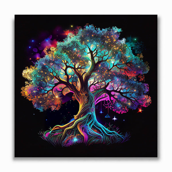 Malen nach Zahlen - Lebensbaum, Bunt