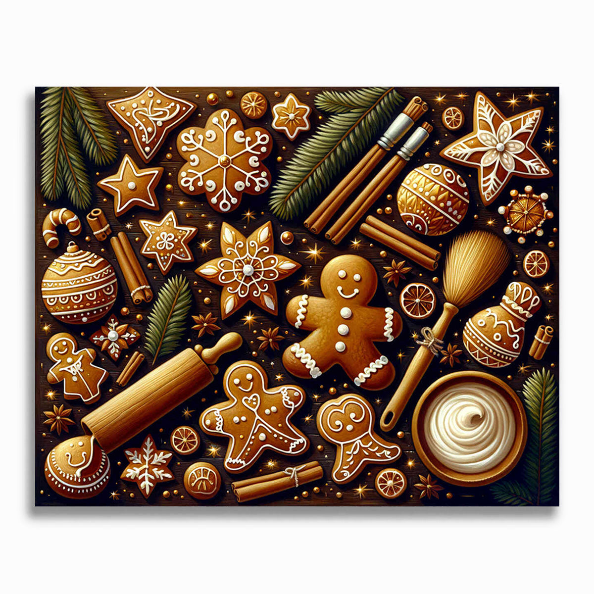 Malen nach Zahlen - Lebkuchen