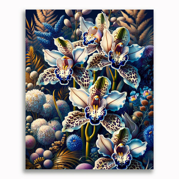 Malen nach Zahlen - Leoparden Orchidee