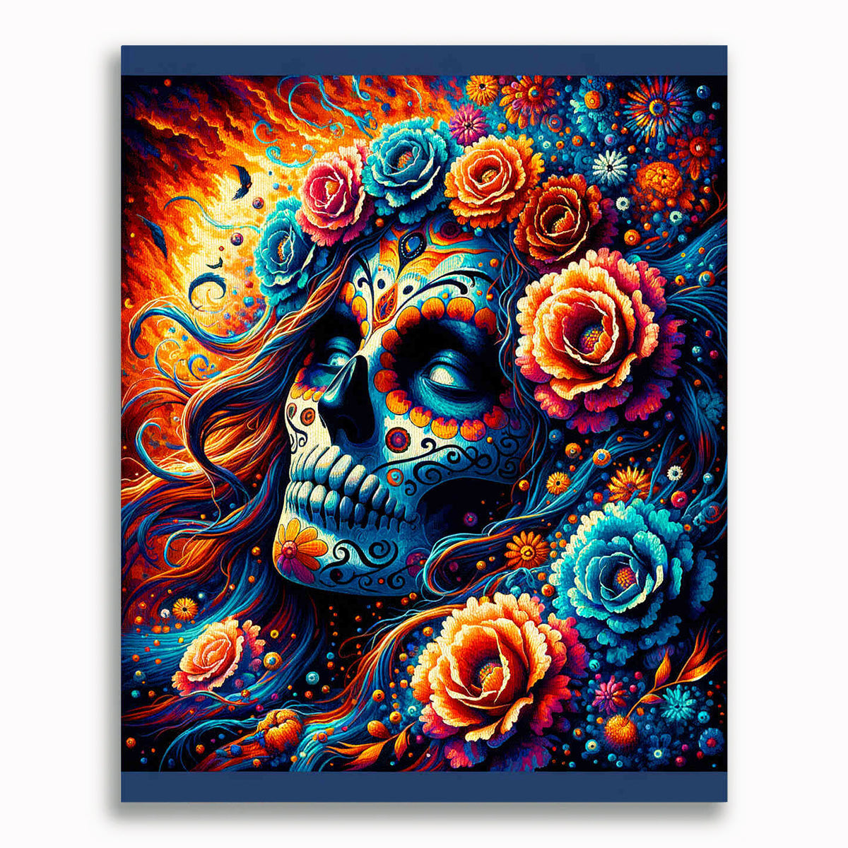 Malen nach Zahlen - Los Muertos, Blumenkopfhörer