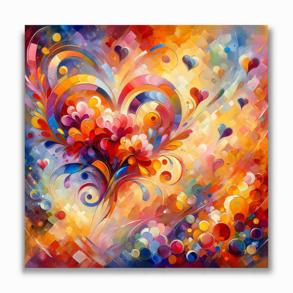 Malen nach Zahlen - Love bunt