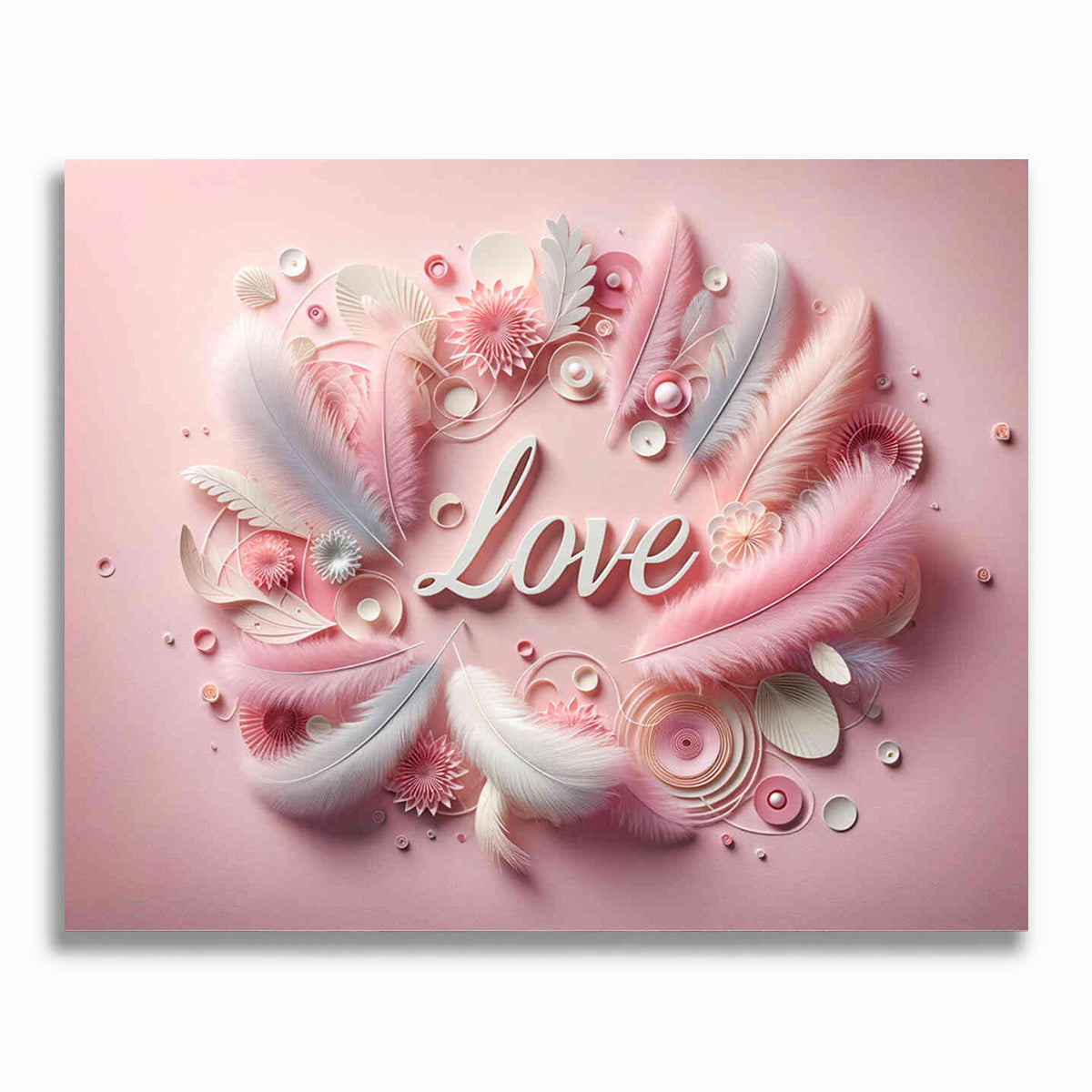 Malen nach Zahlen - Love in Rosa