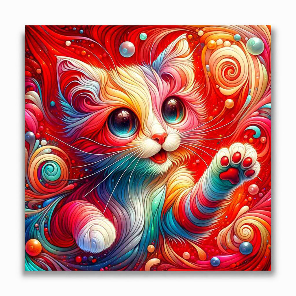 Malen nach Zahlen - Lustige Katze