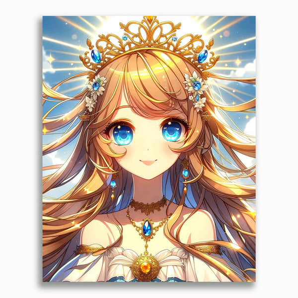 Malen nach Zahlen - Mädchen mit Diadem