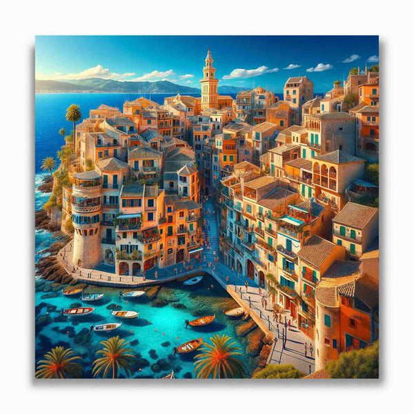 Malen nach Zahlen - Mediterranes Flüstern, Stadt