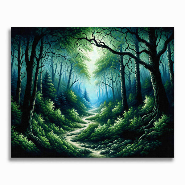 Malen nach Zahlen - Mitten im Wald