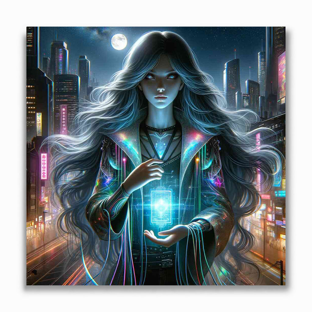 Malen nach Zahlen - Mondschein Cyber-Diva