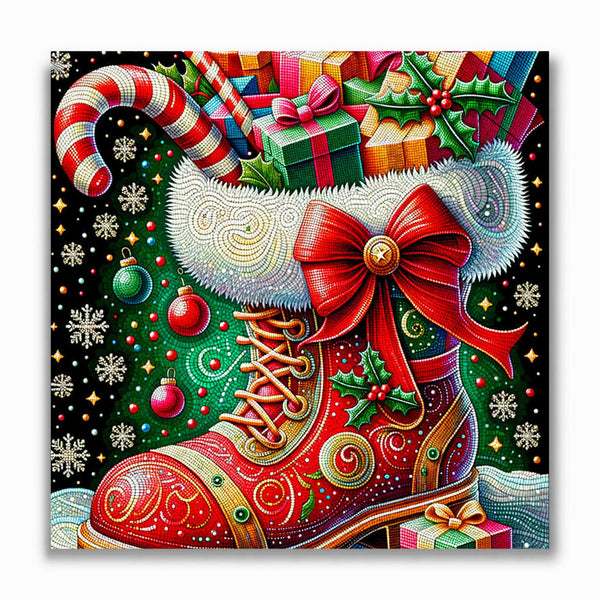 Malen nach Zahlen - Nikolausstiefel