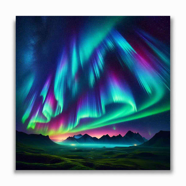 Malen nach Zahlen - Nordlichter Traumlandschaft