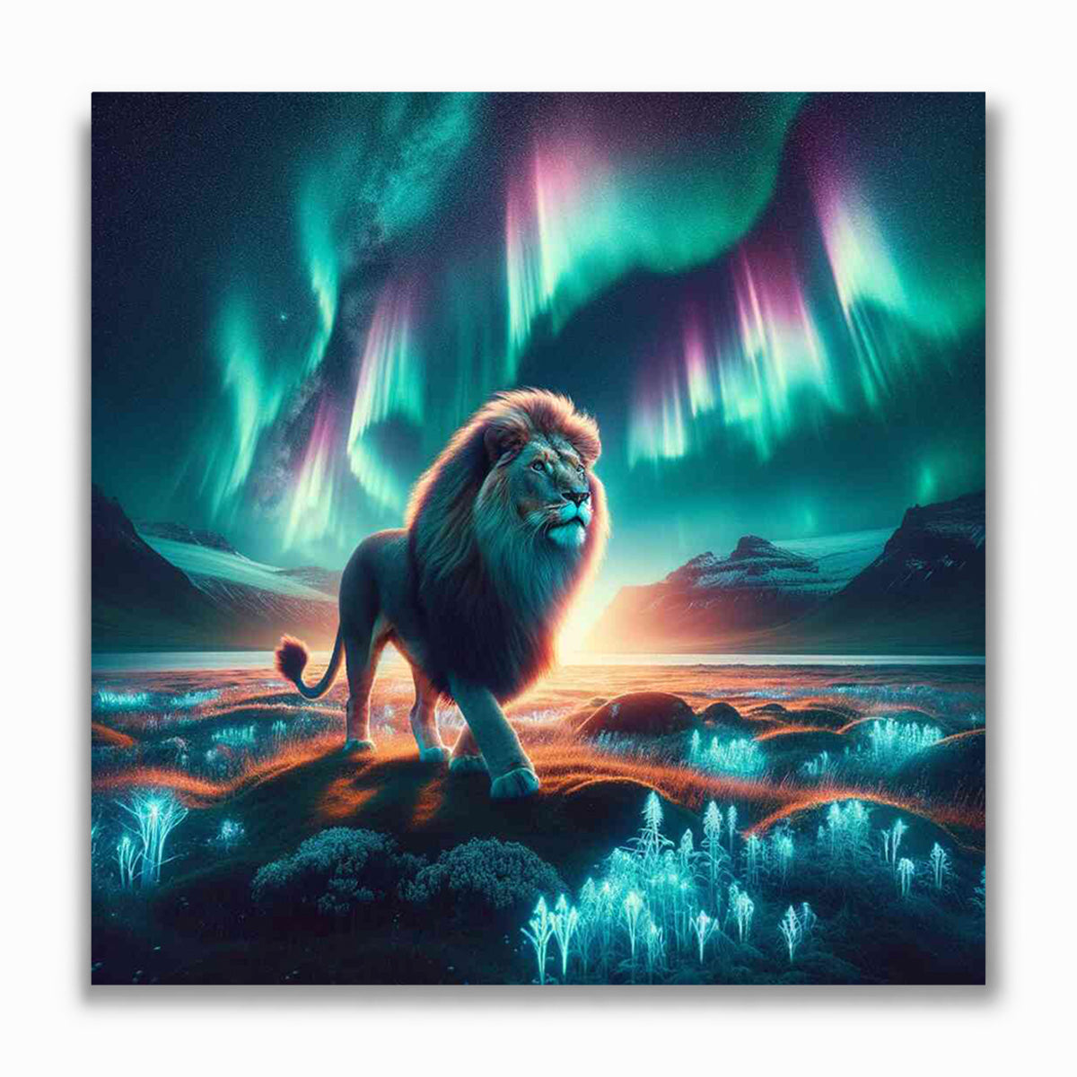 Malen nach Zahlen - Nordlichtermajestät
