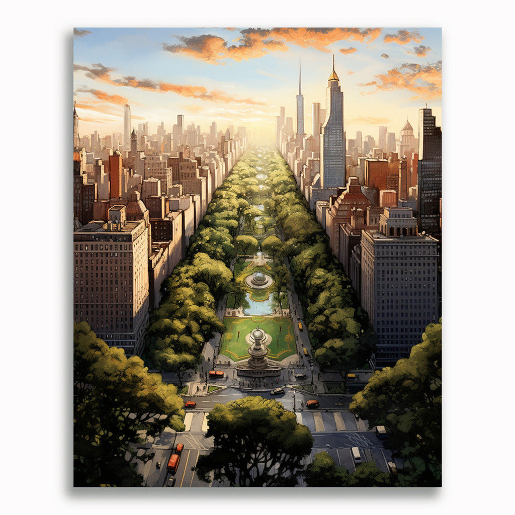 Malen nach Zahlen - NY Cityscape