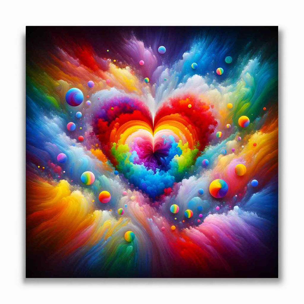 Malen nach Zahlen - Abstract Love