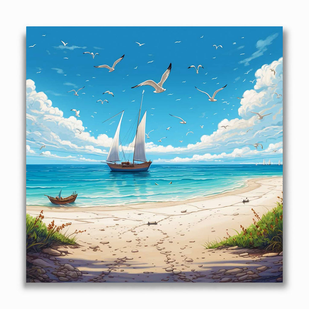 Malen nach Zahlen - Paradiesstrand