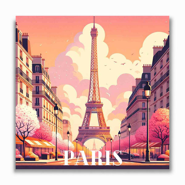 Malen nach Zahlen - Pariser Frühlingstraum