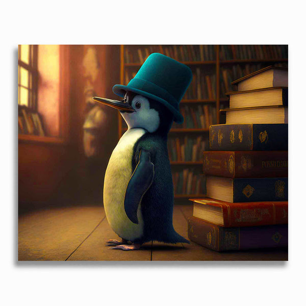 Malen nach Zahlen - Pinguin mit Hut