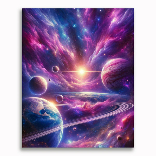 Malen nach Zahlen - Planetensystem