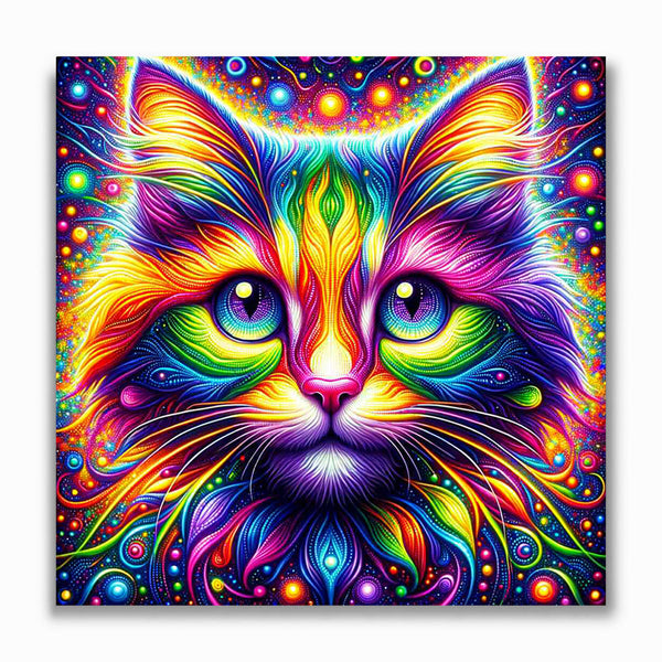Malen nach Zahlen - Regenbogenkatze