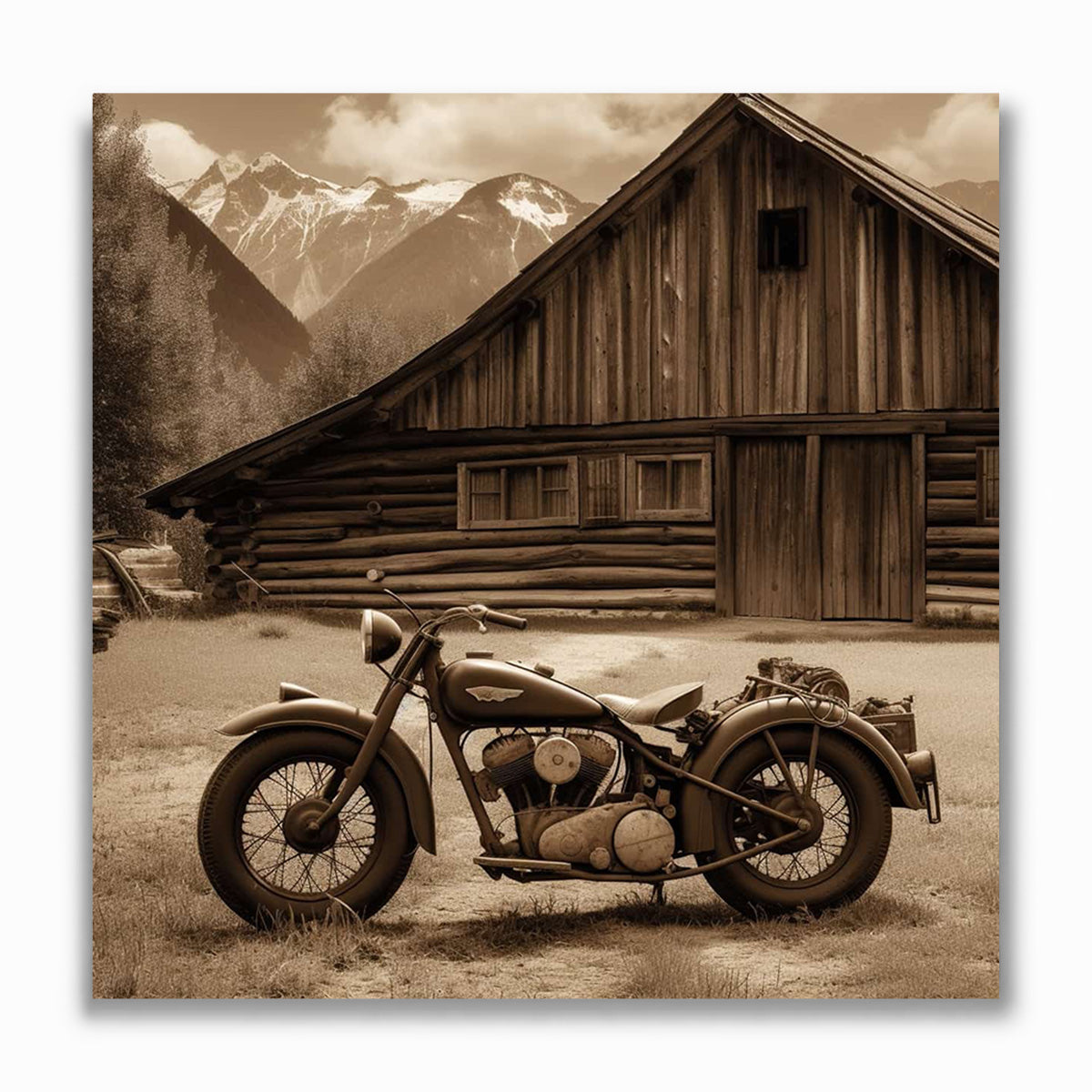 Malen nach Zahlen - Retro-Rennmaschine