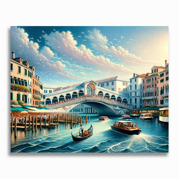 Malen nach Zahlen - Rialtobrücke, Venedig