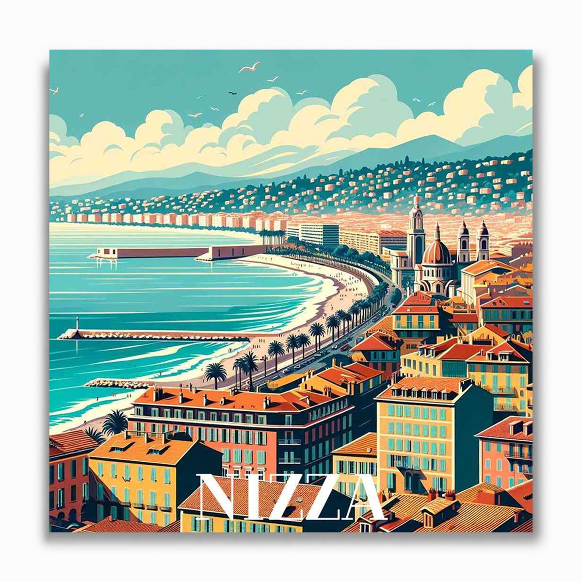 Malen nach Zahlen - Riviera Träume