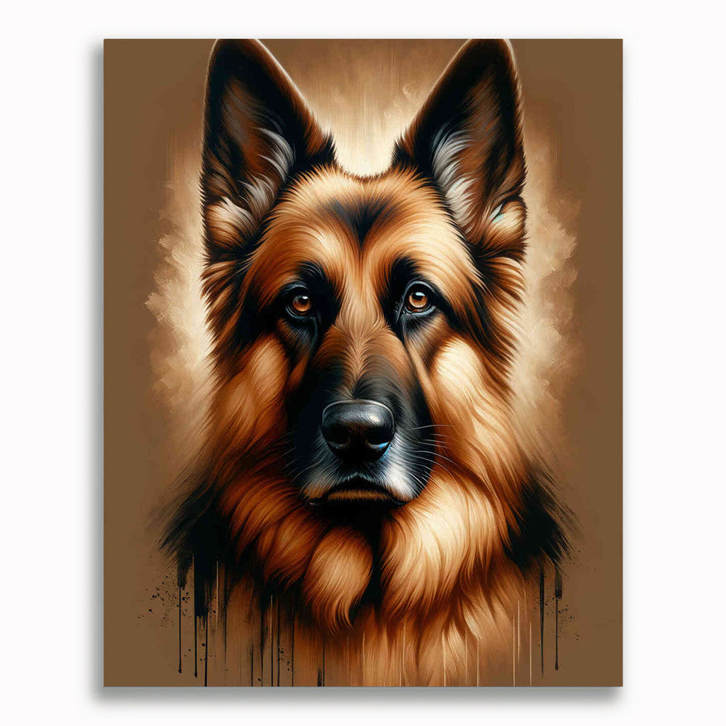 Malen nach Zahlen - Schäferhund