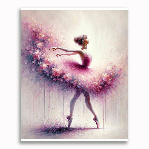 Malen nach Zahlen - Schwebende Ballerina