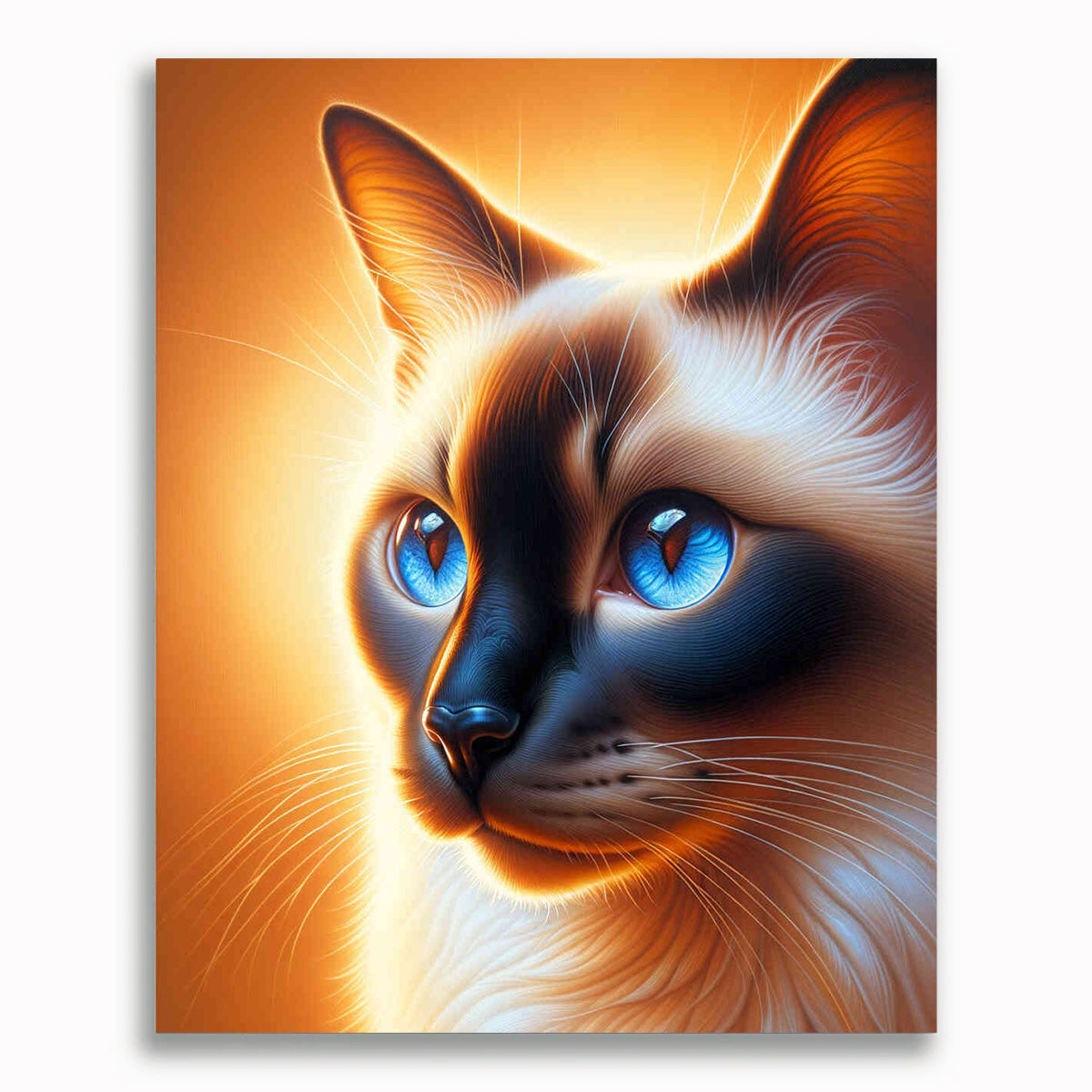 Malen nach Zahlen - Siamkatze