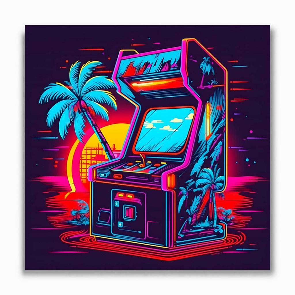 Malen nach Zahlen - Spielautomat Neon