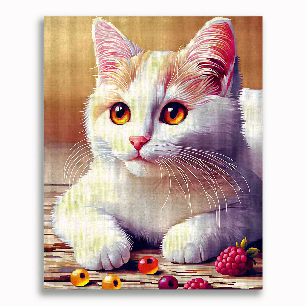 Malen nach Zahlen - Spielende Katze