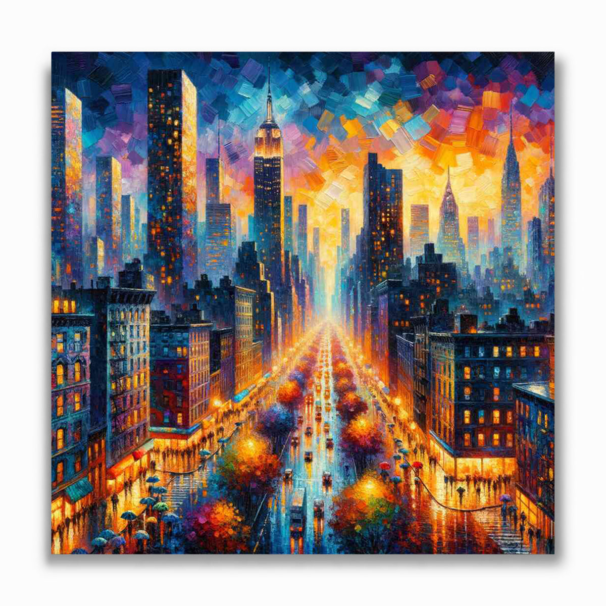 Malen nach Zahlen - Städtischer Farbrausch